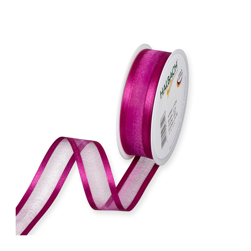 NAUHA PINKKI ORGANZA/SATIINI