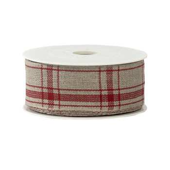 NAUHA PELLAVA/PUNAINEN RUUTU