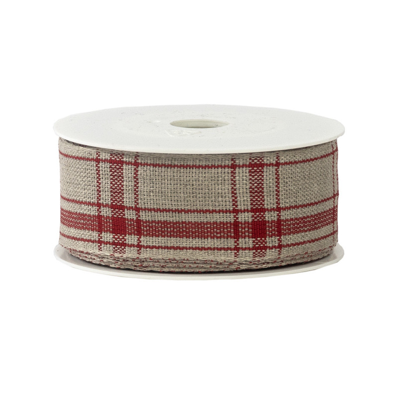 NAUHA PELLAVA/PUNAINEN RUUTU