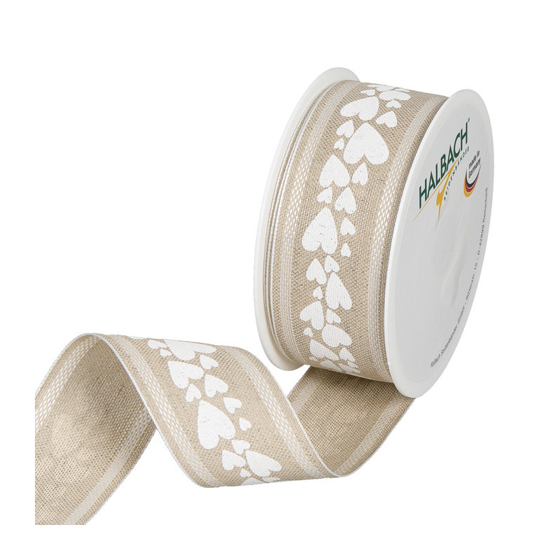 NAUHA PELLAVA VALKOISET SYDÄMET