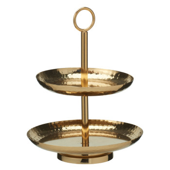 TARJOTIN 2-TASOA KULTA K20,5