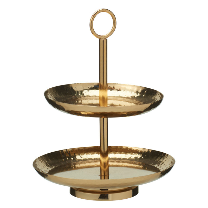 TARJOTIN 2-TASOA KULTA K20,5