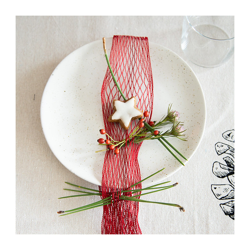 NAUHA PUNAINEN VERKKO L 5 CM