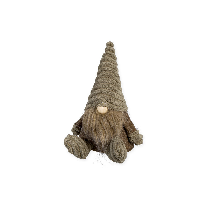 TONTTU VIHREÄ ISTUVA SAMETTIHATTU