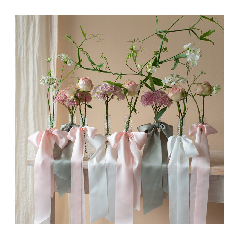 NAUHA VIHERTÄVÄNHARMAA SILKKI 4 CM