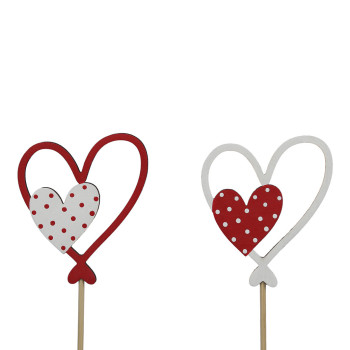 SYDÄNTIKKUPSS/ 8 PUNA-VALKO AVO PUU