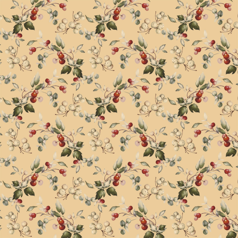 JOULUPAPERI RED BERRIES RUS 60X75